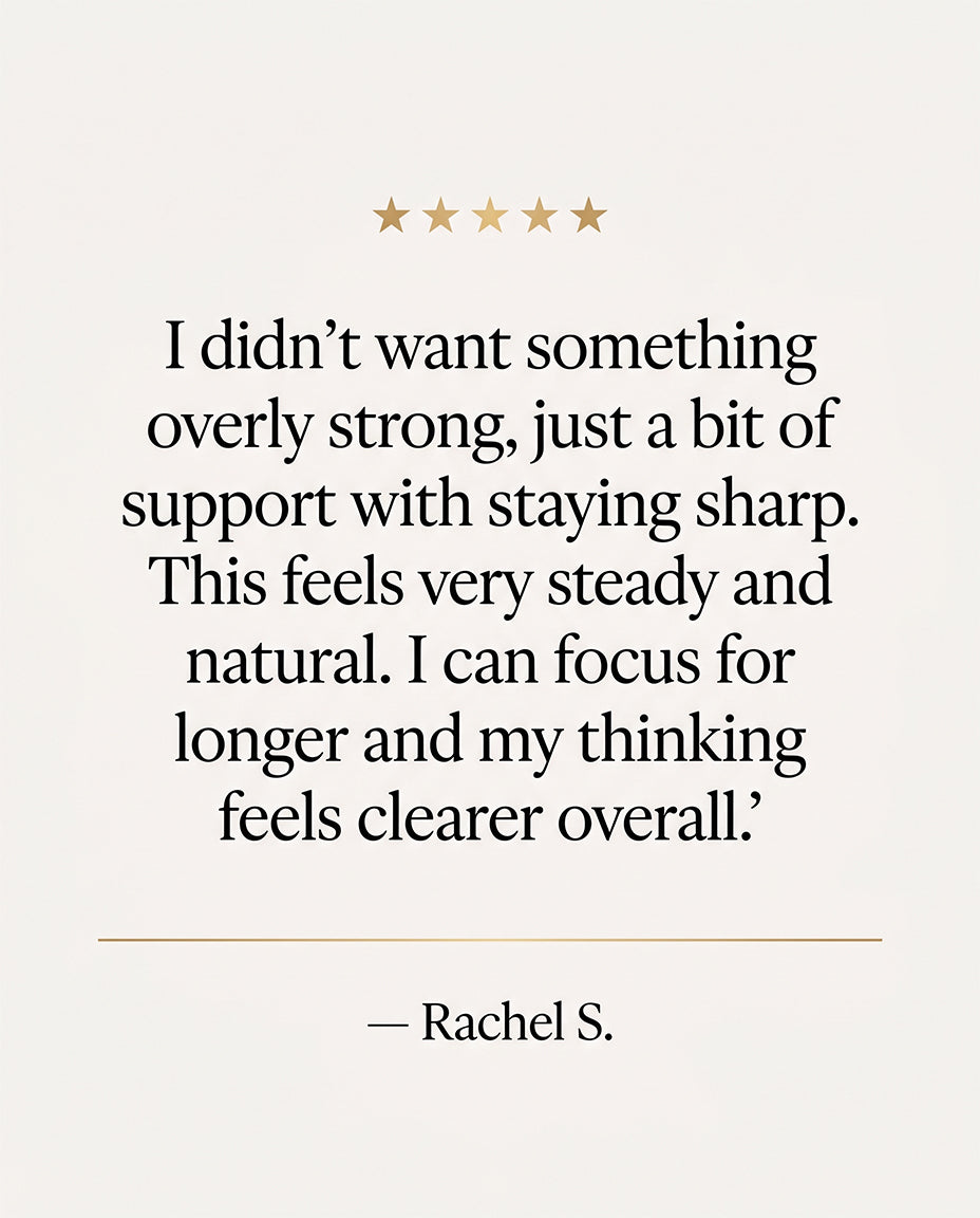 Text quote on a white background with five gold stars above the text.